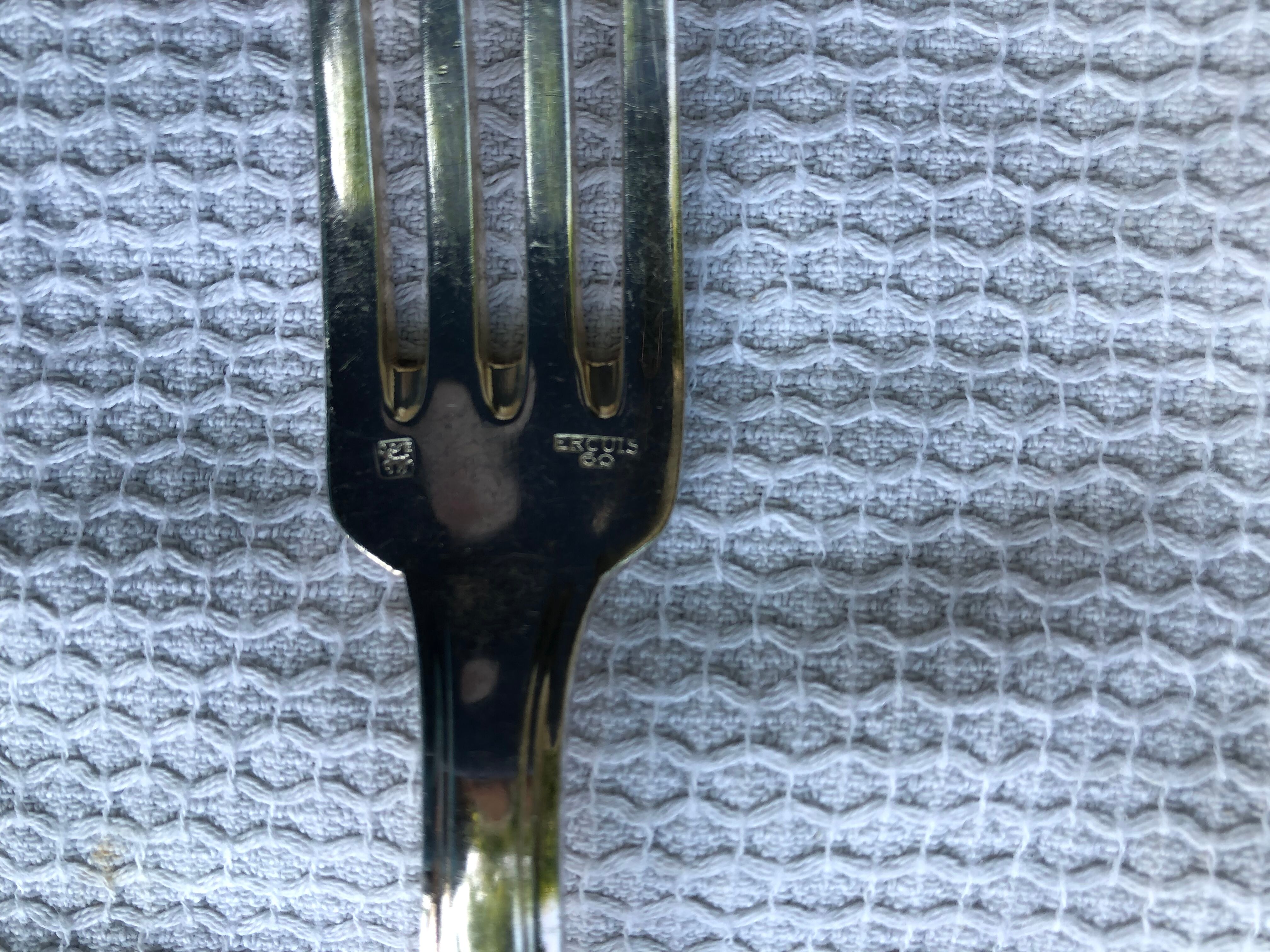 Ercuis dessert series of 12 forks