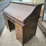 Bureau à rideau Américain en chêne 1920