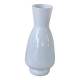 White glass vase