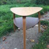 Bow wood coffee table by designer Hugues Steiner