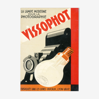 Reproduction affiche publicitaire année 1950 "VISSOPHOT"