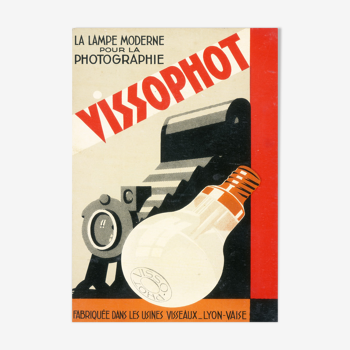 Reproduction poster advertising year 1950 "VISSOPHOT"