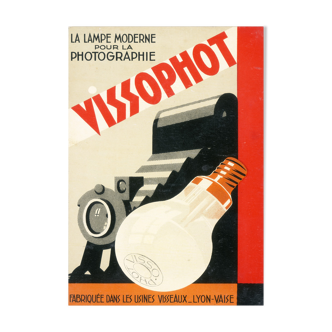 Reproduction poster advertising year 1950 "VISSOPHOT"