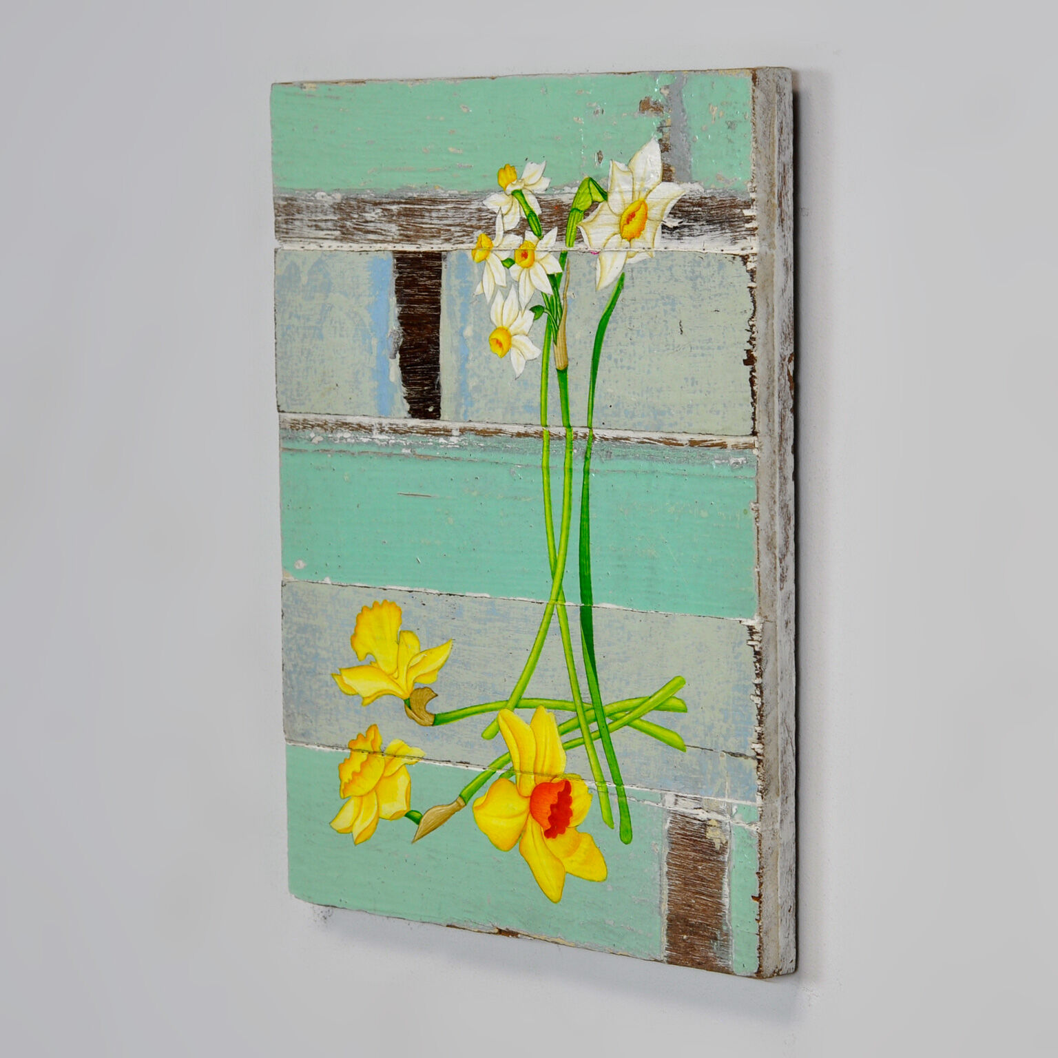 Painting on driftwood