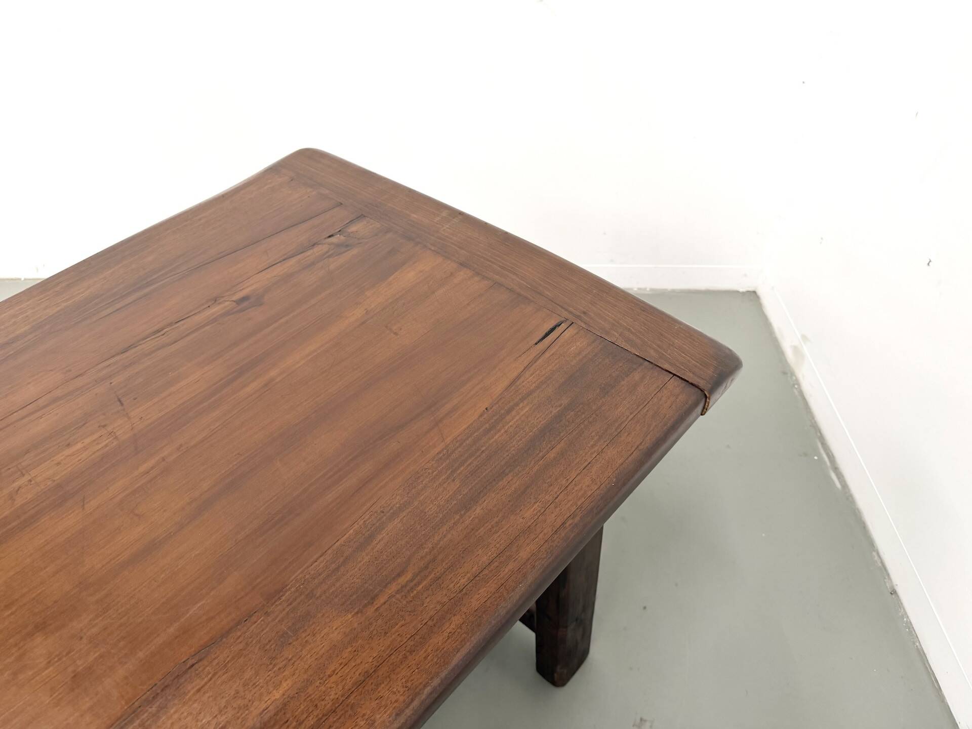 Farm table circa 1900 in solid oak and pine.