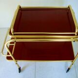 Vintage dessert with serving tray