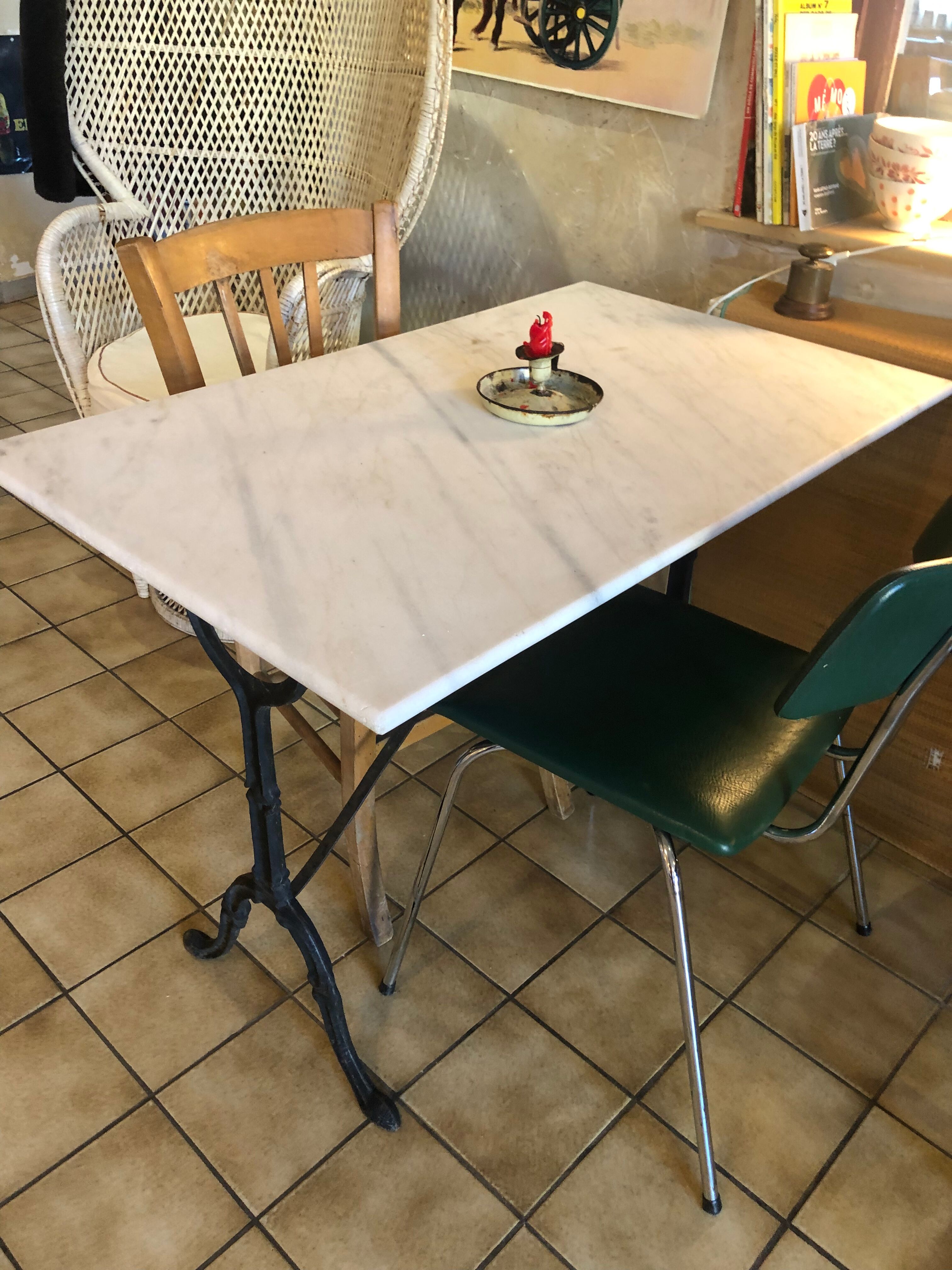 Marble bistro table