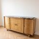 Art Deco buffet in light wood and marble