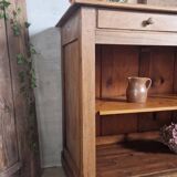 Old open walnut buffet