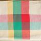 Vintage cotton checkered tablecloth