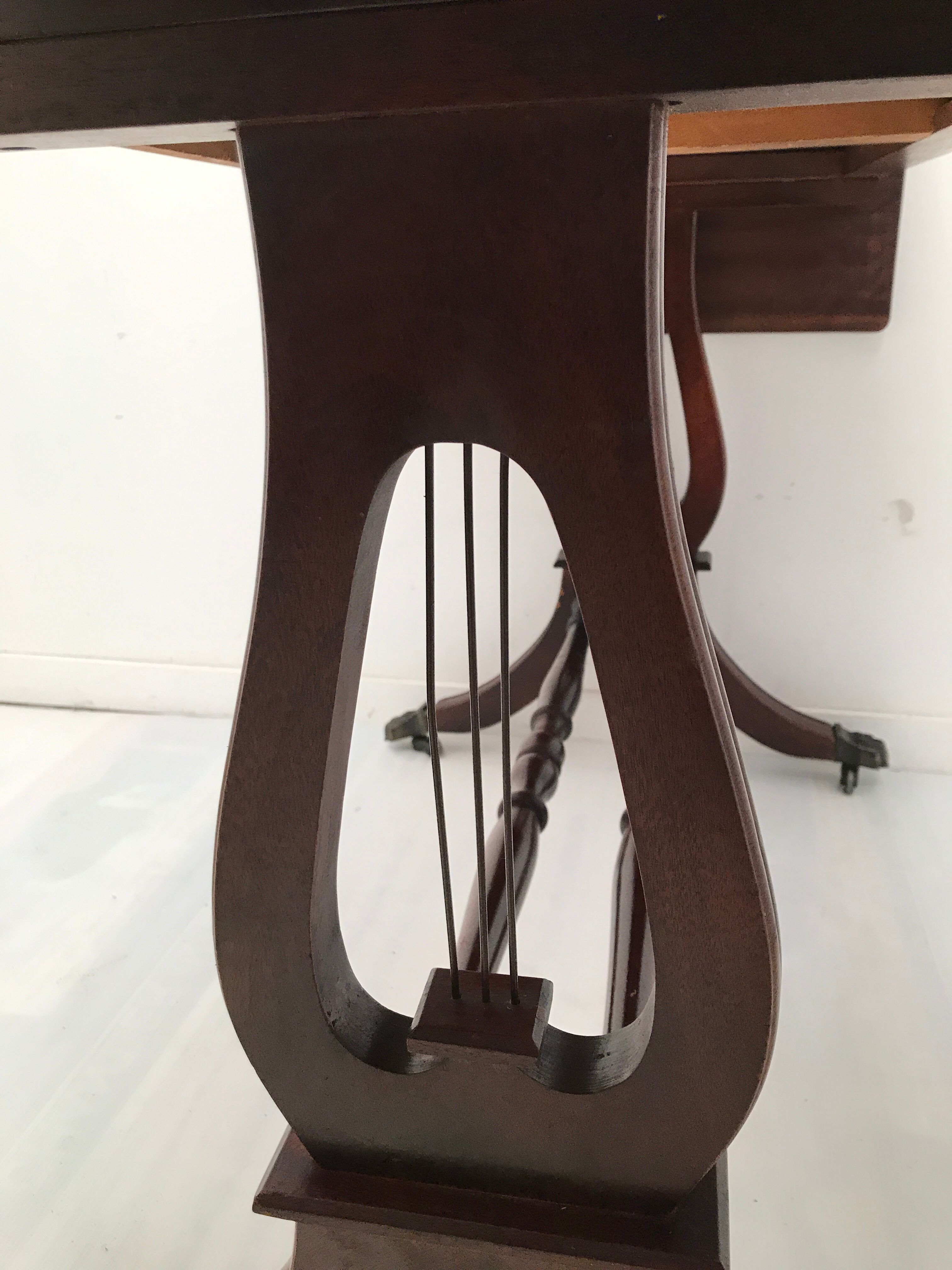 Wooden lyre english style desk