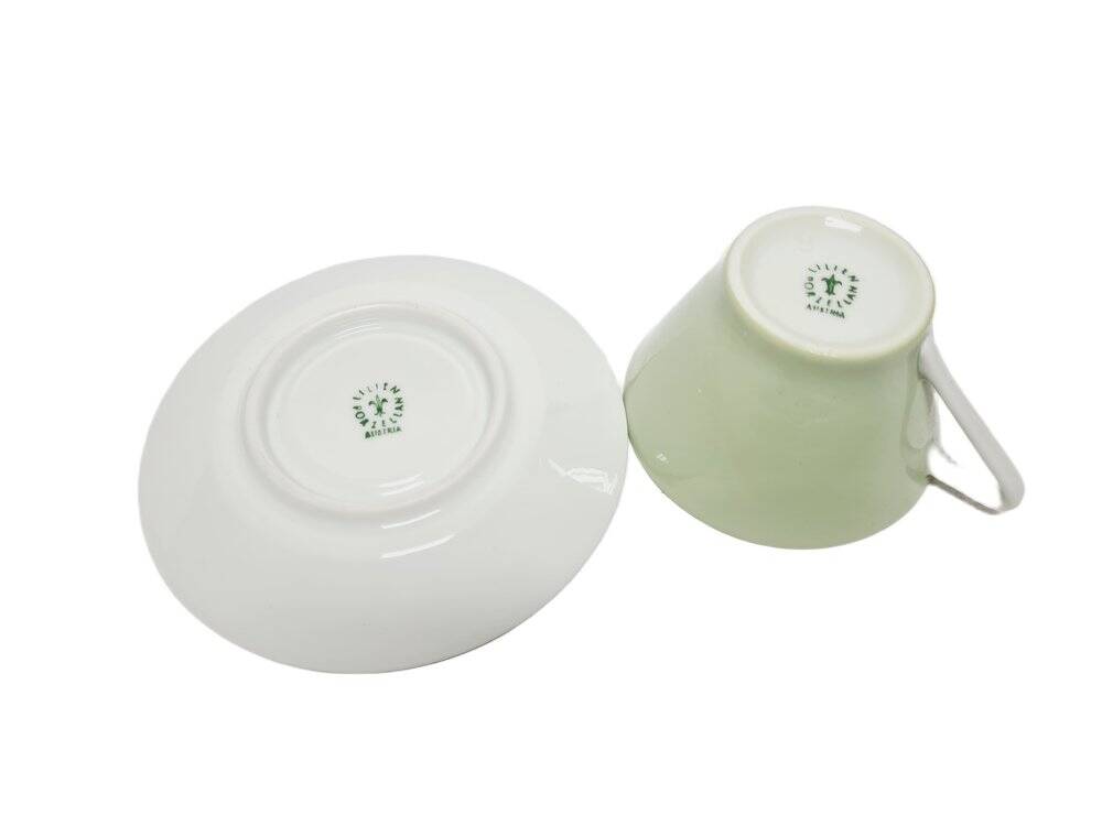 Postmodern cup and saucer, Austria, 1960s, set of 2