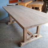Farmhouse table / countryside natural solid wood