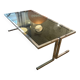 Table basse vintage chromée