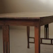 Table Arts & Crafts en chêne massif, vers 1900