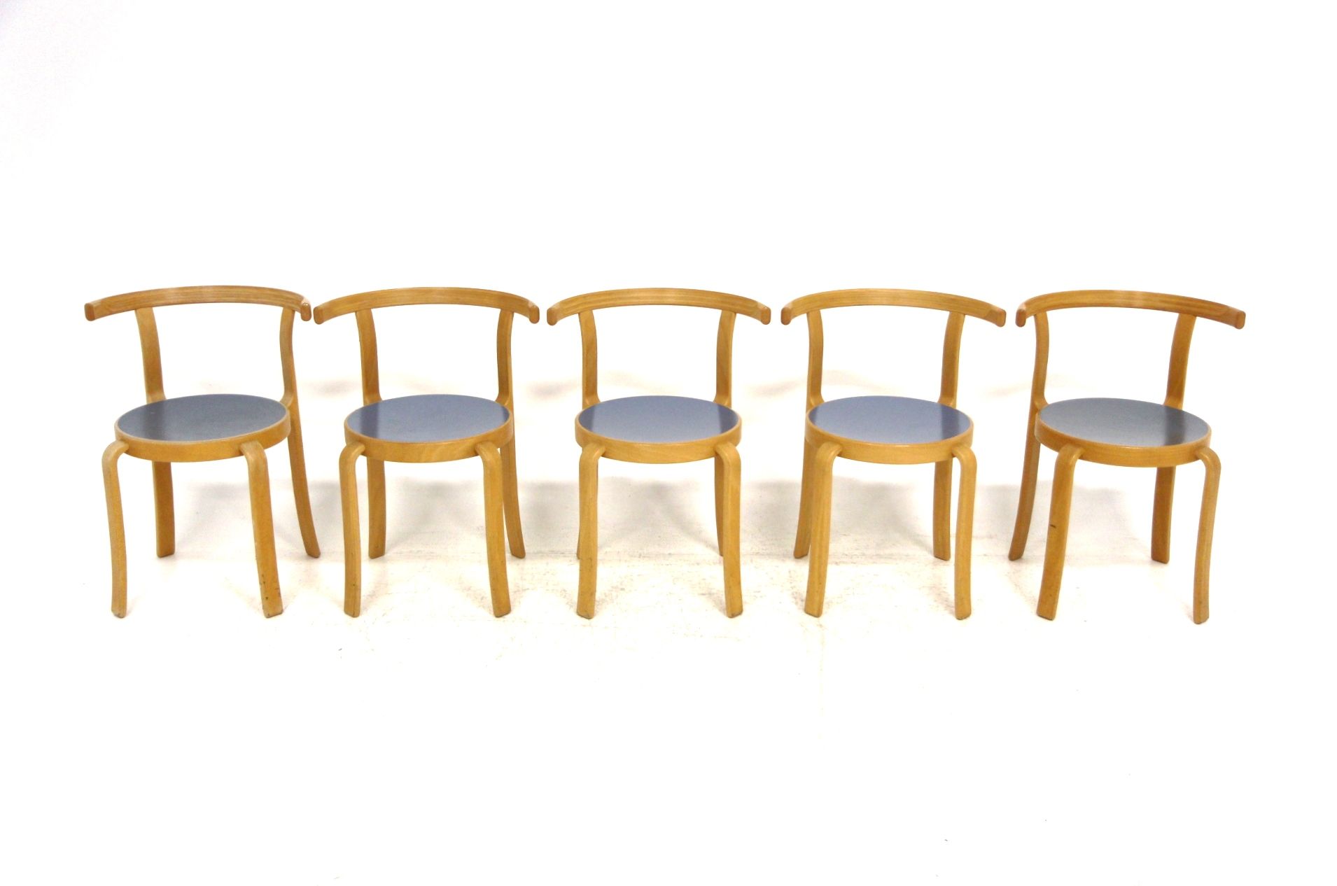Set of 5 chairs "The 8000 serie", Rud Thygesen & Johnny Sørensen, Denmark, 1980
