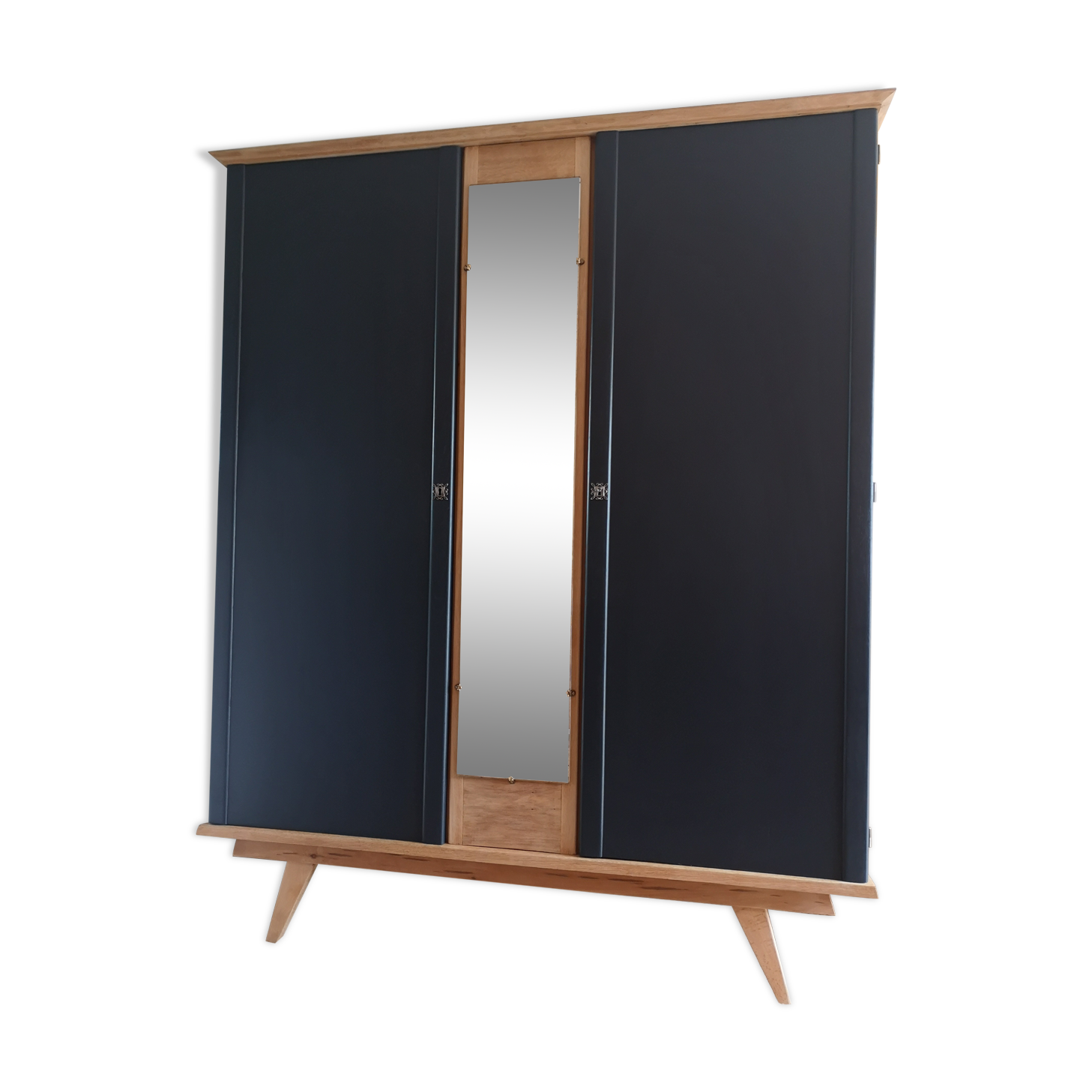 Armoire vintage pieds compas rénovée