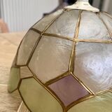 Suspension en nacre arlequin vert