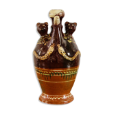 Zoomorphic gargoulette in glazed terracotta