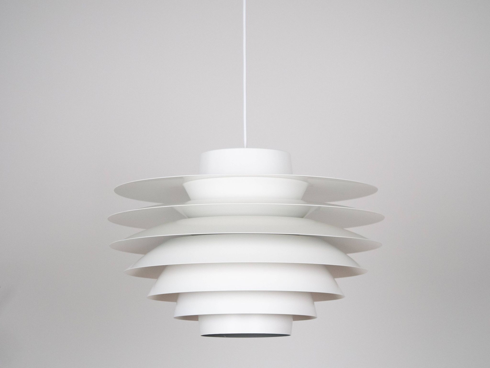 Lampe suspendue vintage danoise Verona par Svend Middelboe, Lyfa, 1962