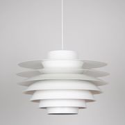 Lampe suspendue vintage danoise Verona par Svend Middelboe, Lyfa, 1962
