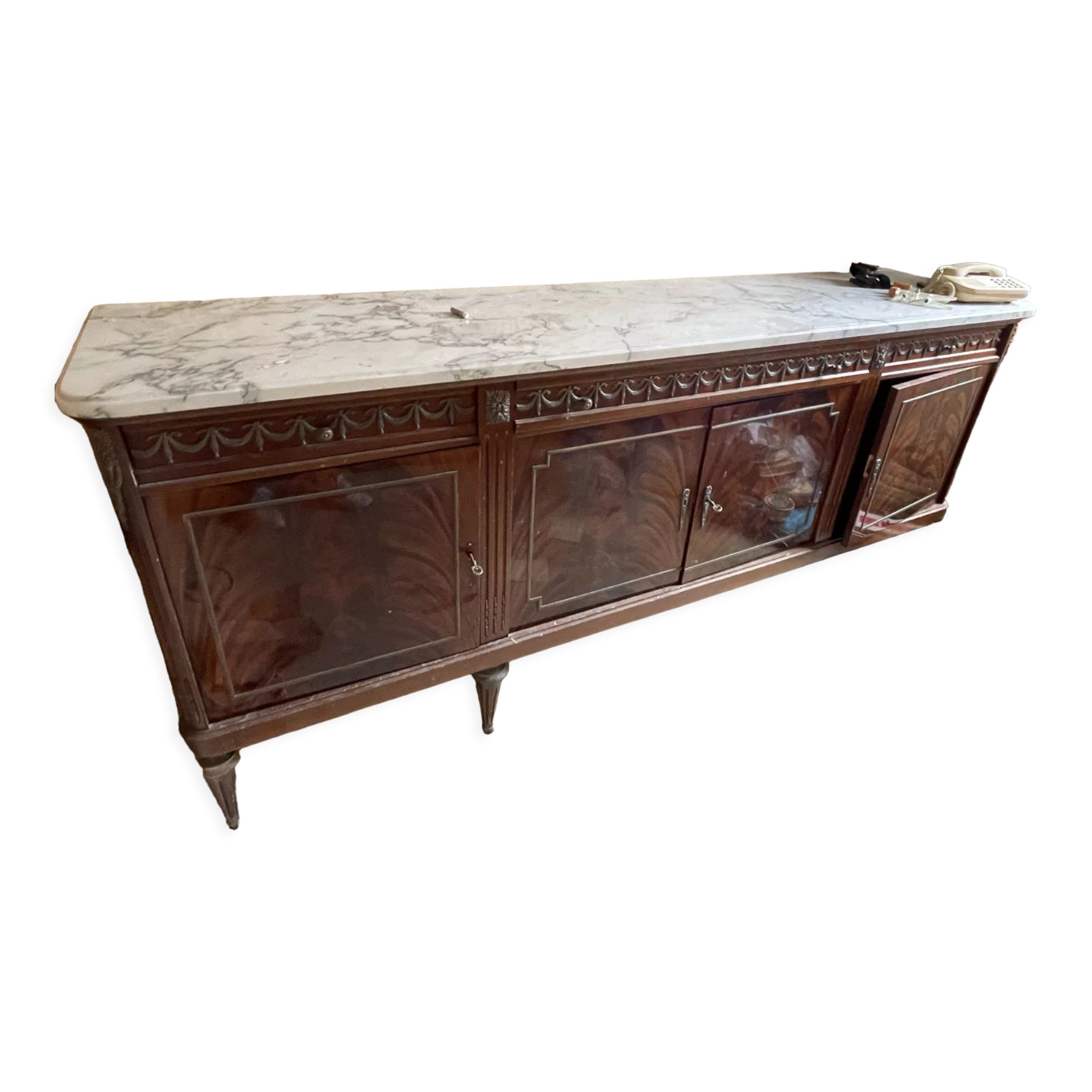 Sideboard with marble top