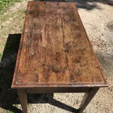 Chestnut farm table 19th