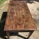Table de ferme en châtaignier 19eme