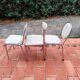 CIVIC Made in France Trio of vintage 1970s Medallion chairs
