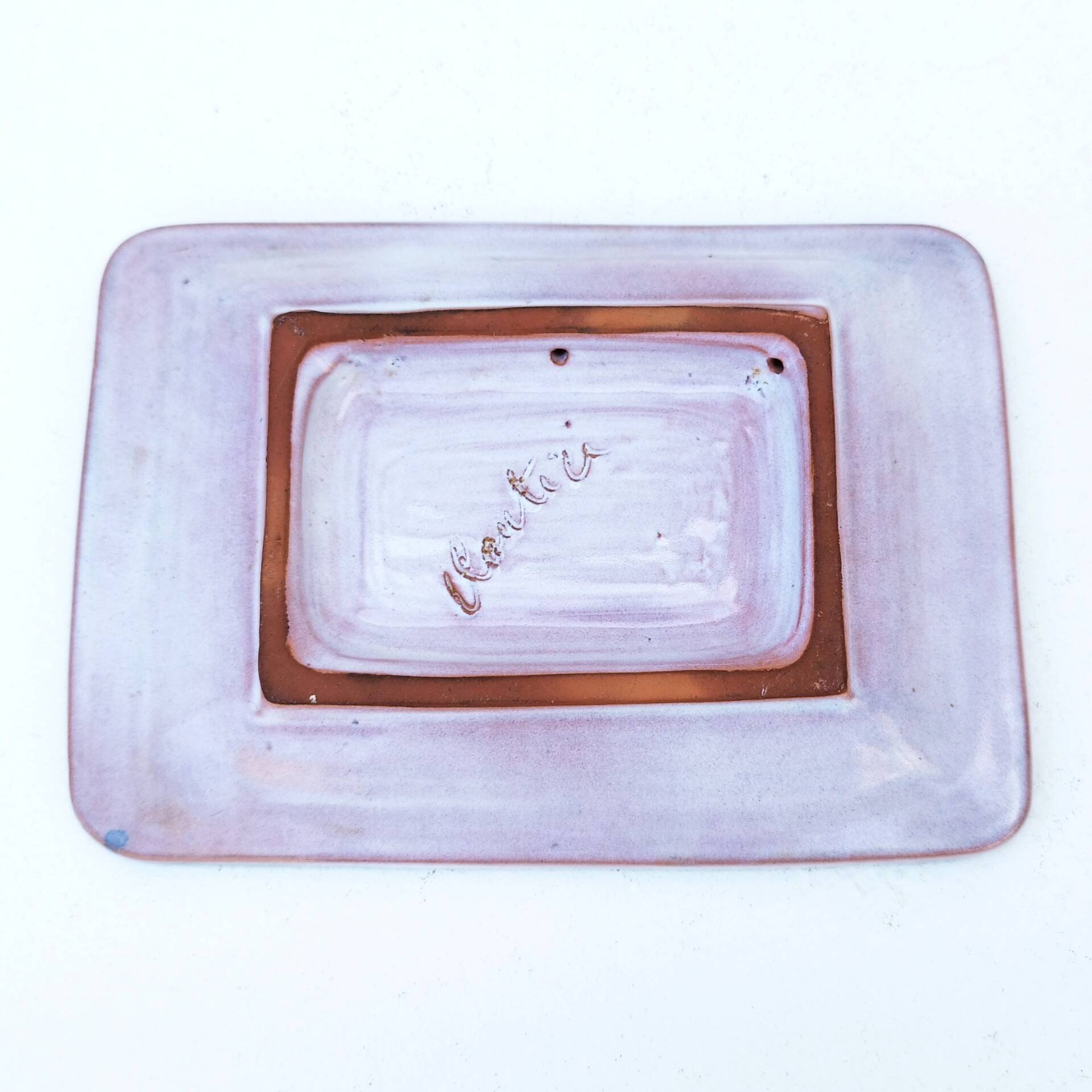 Ceramic pocket tray Frères Cloutier vintage