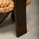 Fireplace Stool in Oak and Straw, France 1950s