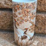 Kaiser porcelain vase from the Paradiso collection with Heron decoration, design by Nossek.
