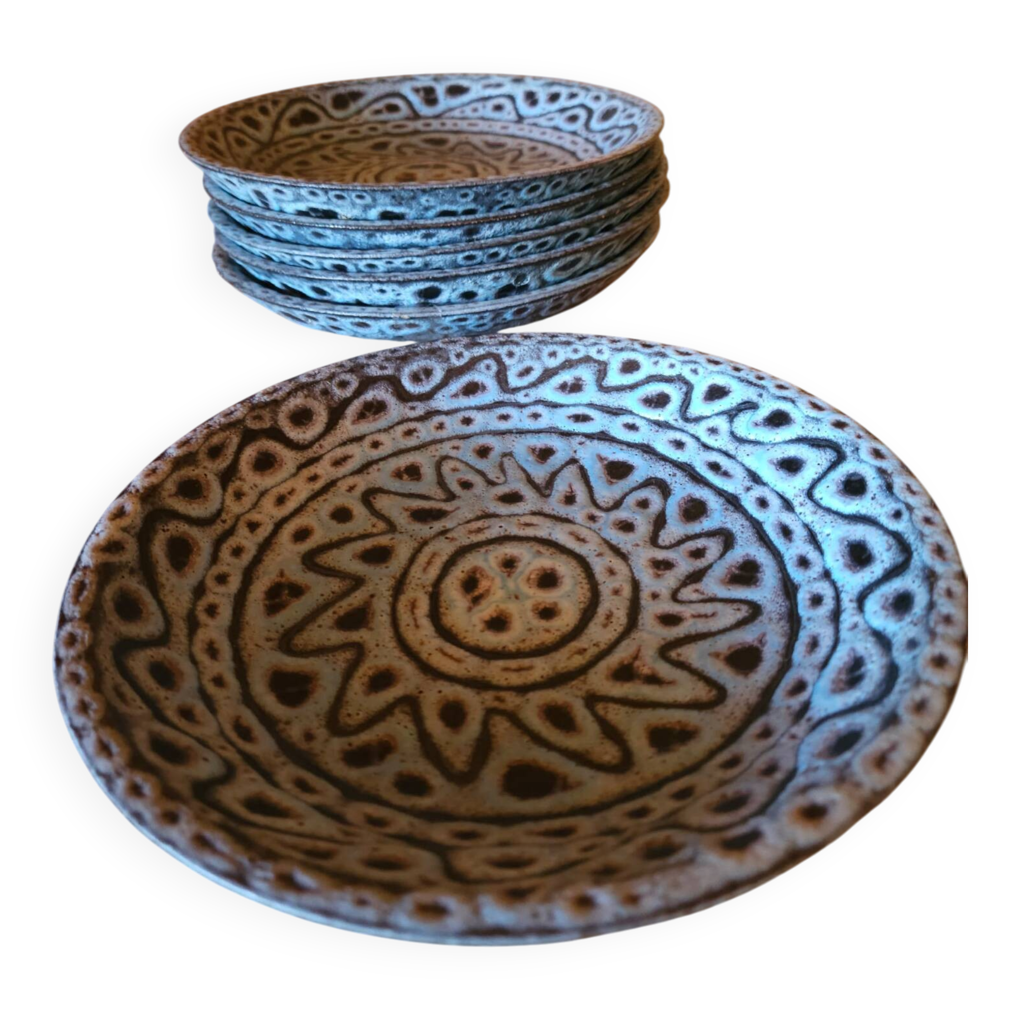 6 ceramic plates