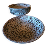 6 Assiettes en céramique