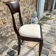 Lot de 4 chaises KIPAS acajou