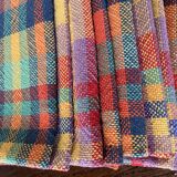 Set of 8 madras cotton napkins