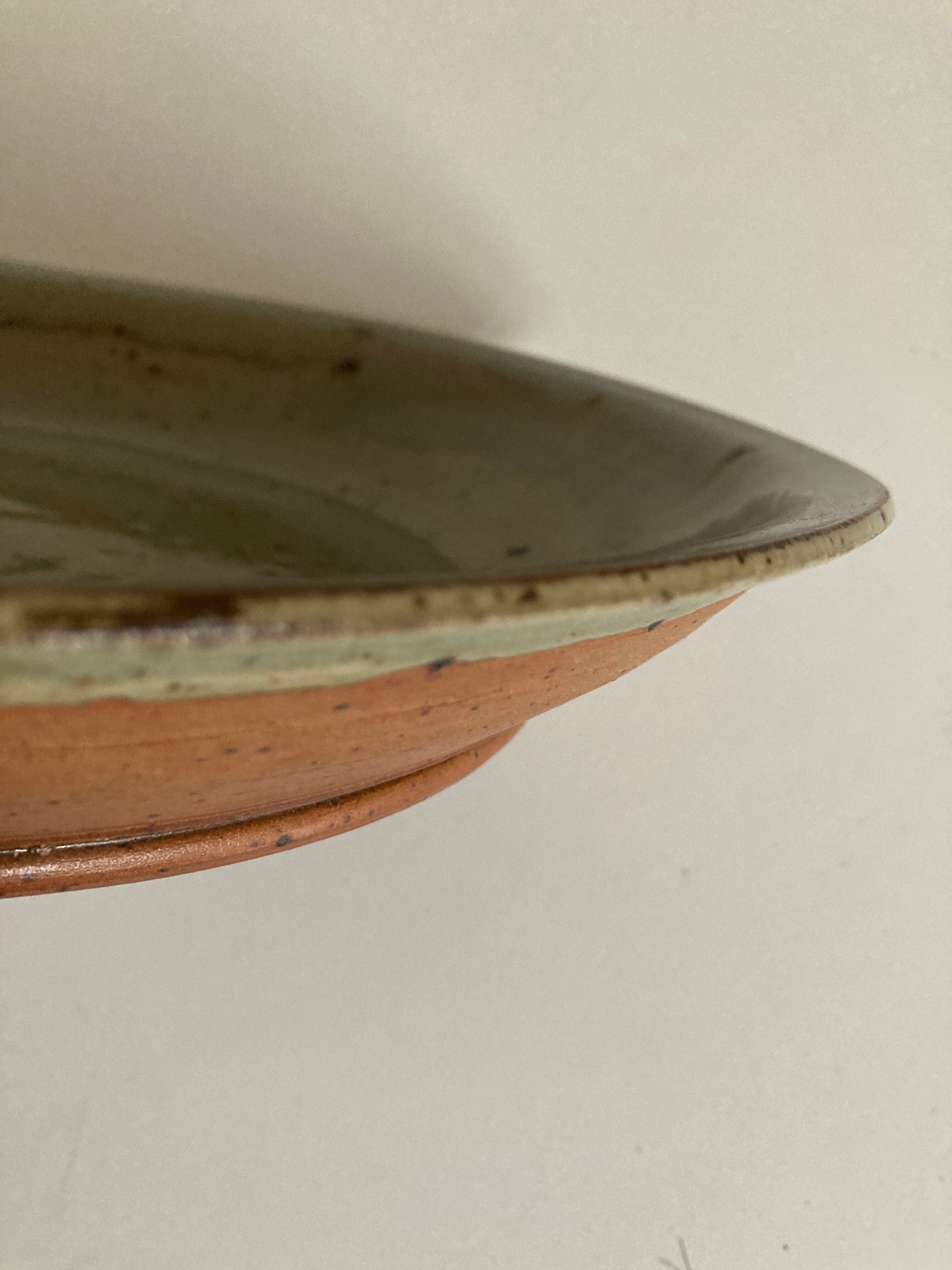 Flat center table in pyrity sandstone swirl Rémi Bonhert 1970 La Borne