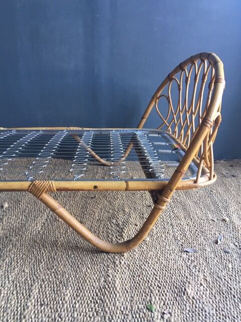 Bed basket rattan bench