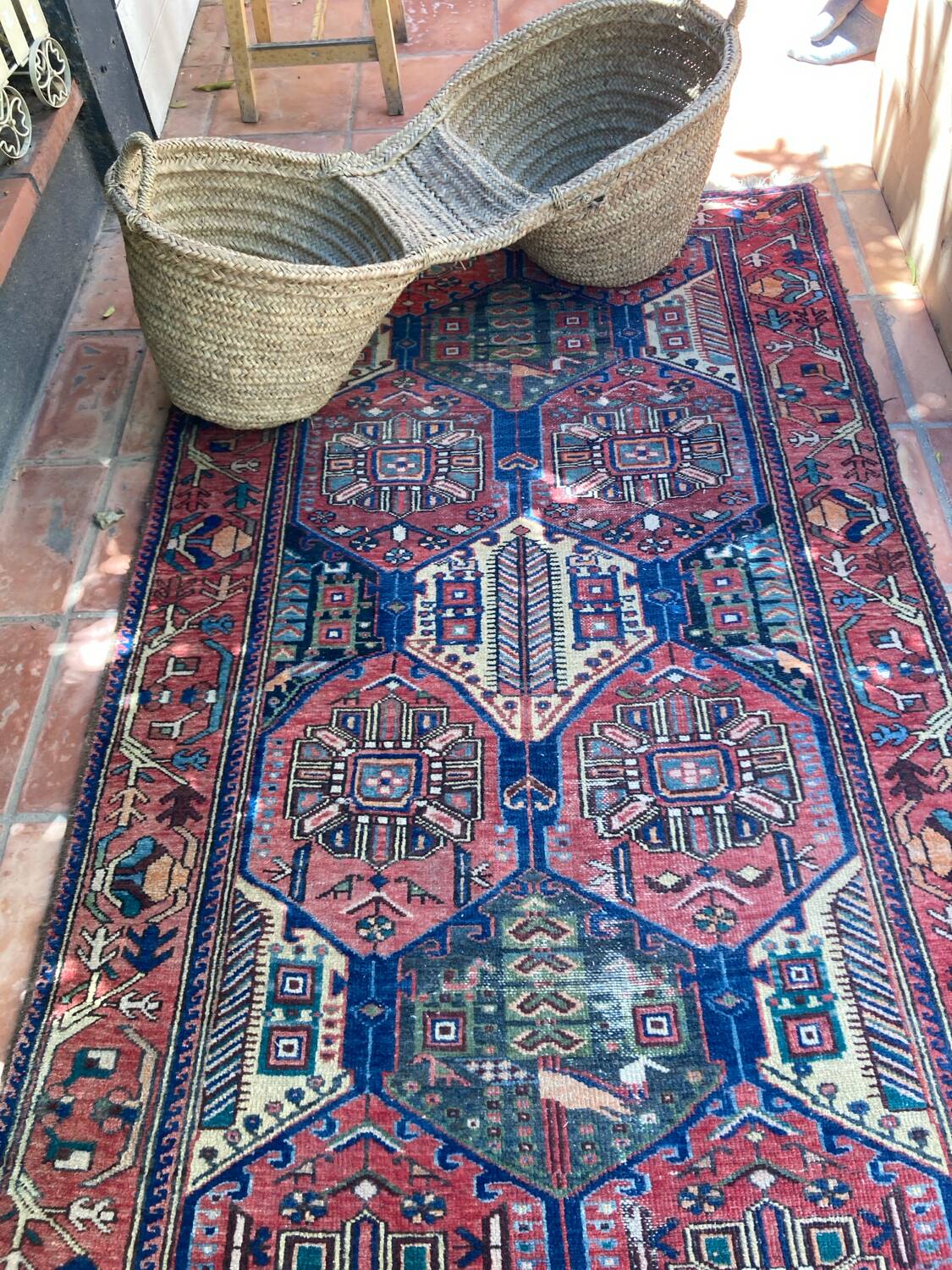 Moroccan handmade wool rug