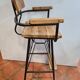Bar chair made of iron and wood