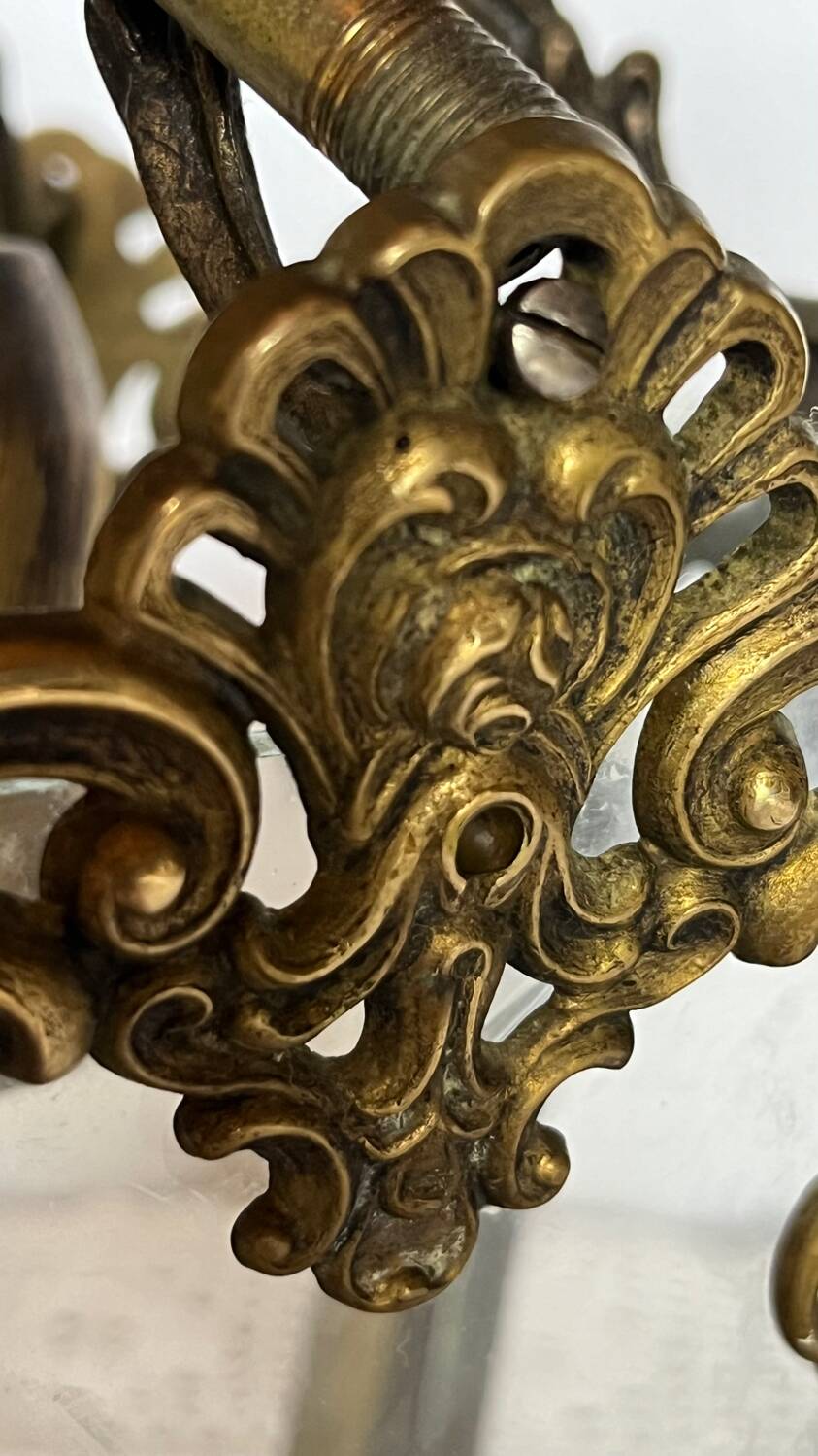 Vintage brass lantern pendant