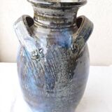 Signed stoneware vase
