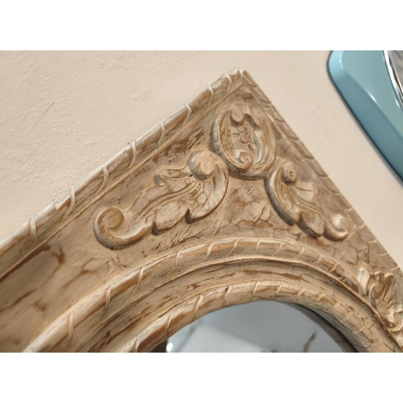 Miroir bois cérusé