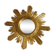 Mirror sun wood and resin 70s 45cm