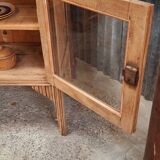 Old glass sideboard on legs