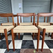 Set of 10 chairs by Henry Walter Klein