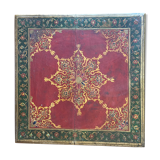 Inde rajasthan, ancienne table basse à thé. bois de teck 19ème siècle
