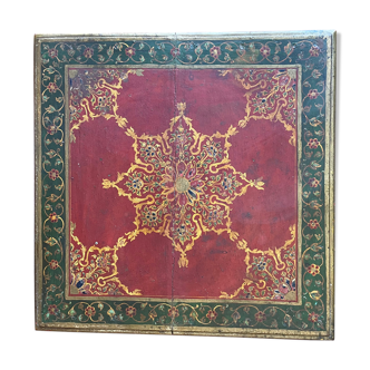 Inde rajasthan, ancienne table basse à thé. bois de teck 19ème siècle