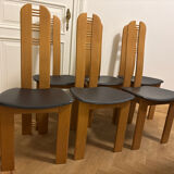 Chaises de salle à manger italiennes vintage par Effezeta