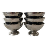 Vintage stainless steel cups from France